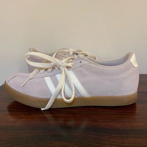 Adidas Womens  Courtset Suede Sneaker - Blush